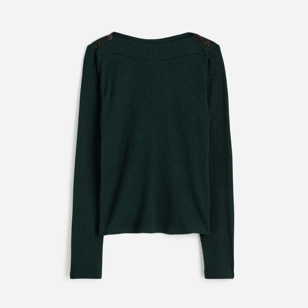 Madewell NWT boatneck long sleeve tee
